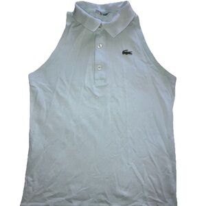 Vintage Light Blue Sleeveless Polo Top by Lacoste Size 40/Medium